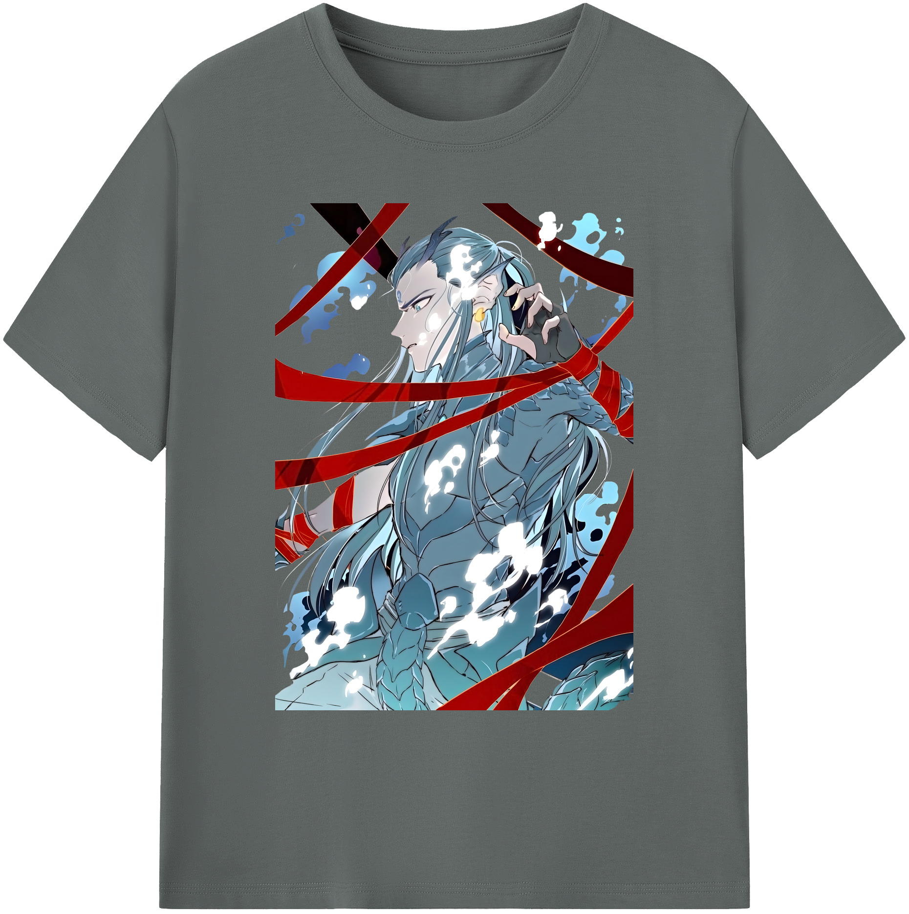 （画像用） Ne Zha 2 ナタ 魔童の大暴れ 綿100％ メンズ半袖Tシャツ｜肌触りやわらか＆通気性